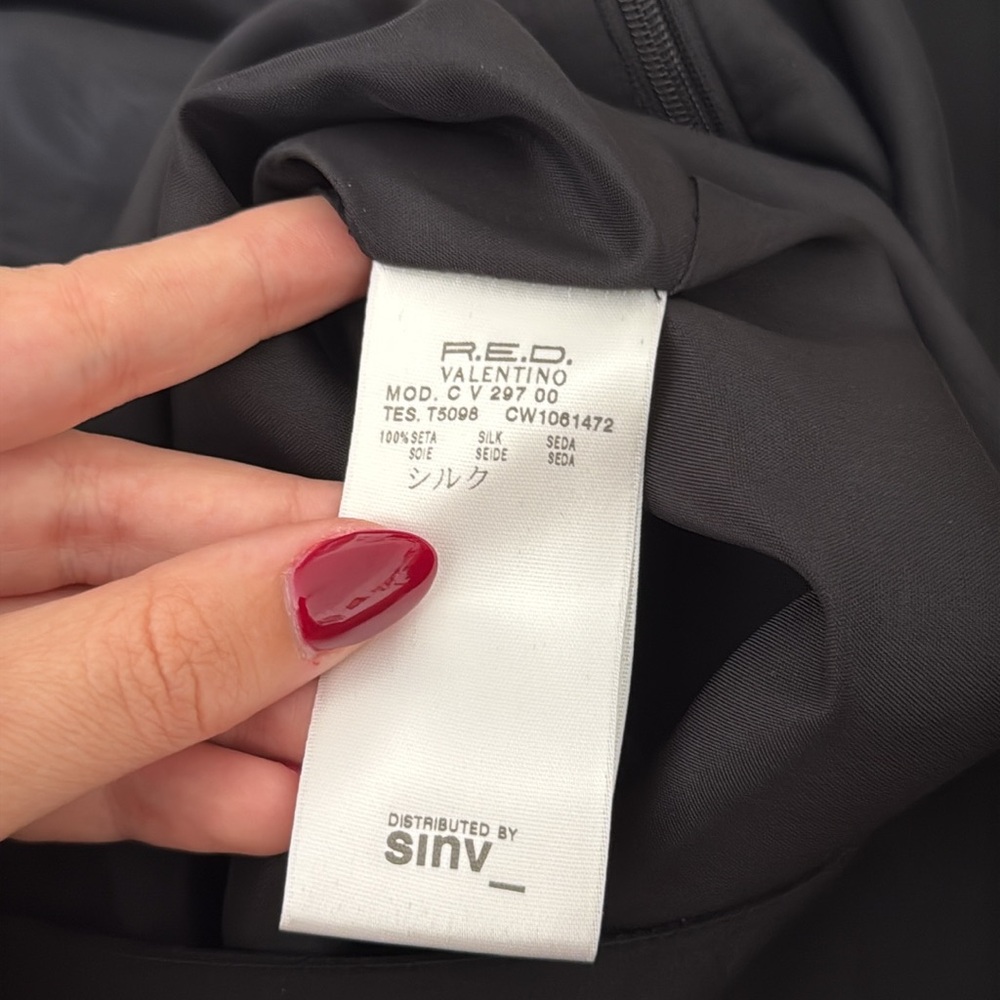 R.E.D Valentino black long sleeve shift dress - Picture 8 of 11